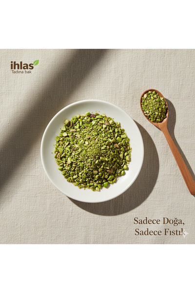 İhlas Antep Fıstığı Pirinç Boz 100g – Yeni Mahsul, Katkısız, Baklavalık Kalite