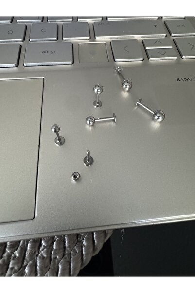 Bylin %100 Cerrahi Çelik Labret Pıercıng Set - 3 Adet