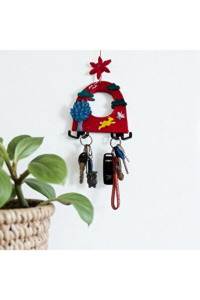 vivus in Nature Pattern Handmade Mirrored Rabbit Wall Type Key Holder