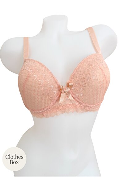 Clothes Box Underwire Unlined Lace Detailed C Cup Classic Bra
