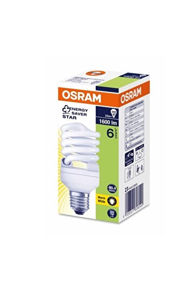 BOYTAŞ TASARRUFLU AMPUL OSRAM23WATT SPİRAL SARI IŞIK