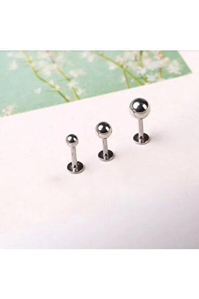 Bylin %100 Cerrahi Çelik Labret Pıercıng Set - 3 Adet