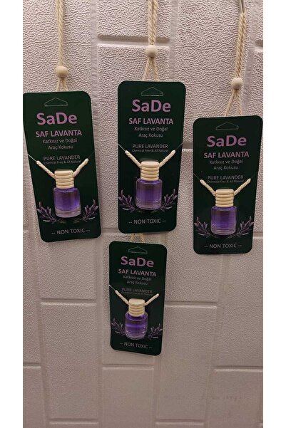 SADE Dekoratif Ev & Araç Kokusu 4 Adet Organik Lavanta Ferahlığı 10 ml 4 adet