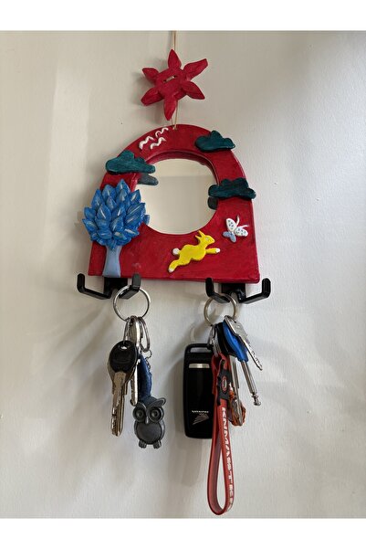 vivus in Nature Pattern Handmade Mirrored Rabbit Wall Type Key Holder