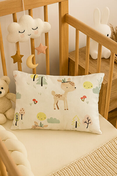 deva design %100 Pamuk Poplin Kumaştan Yenidoğan Bebek Yastığı