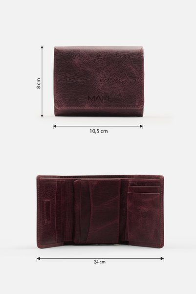 MAFİ Magnetic Genuine Leather Magnet Unisex Wallet – Elegant and Safe Design