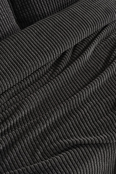 Doqu Home Mila Battaniye Seti Tek Kişilik Antrasit