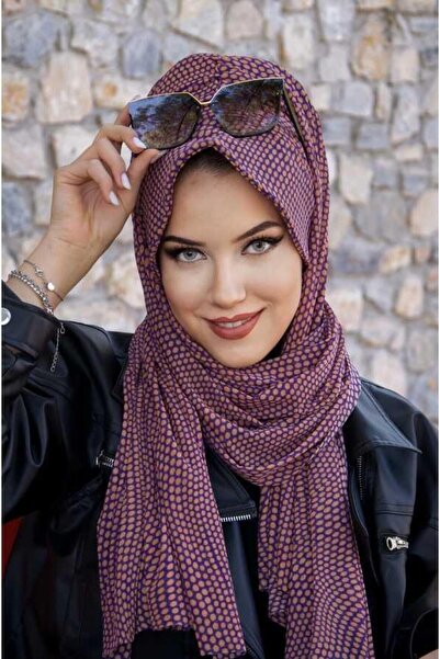 Aişe tesettür Фіолетова шапка з пінопласту з бантиком