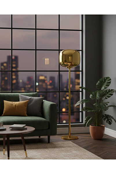 Özcan Aydınlatma Özcan Aydınlatma 3437-L-03 Shine Lambader Sarı