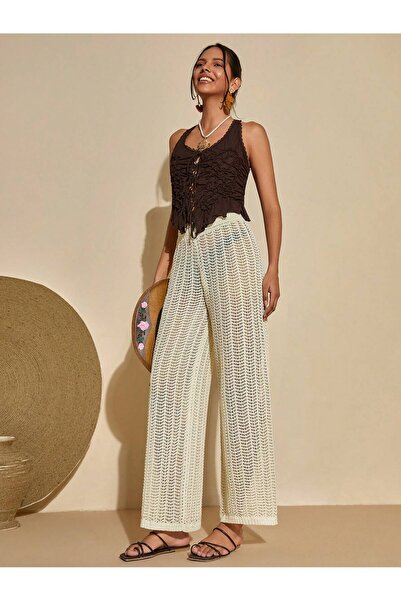 DEHA textile Summer Beach Pants with Openwork