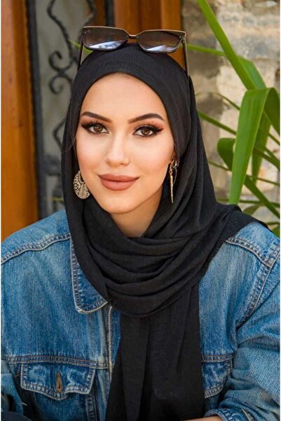 Aişe tesettür Μαύρο σάλι μπαντάνα