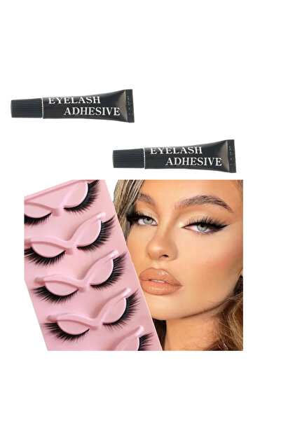 Royal 2 x Professional glue for strip or tuft eyelashes - 1 ml - hypoallergenic false eyelashes gift