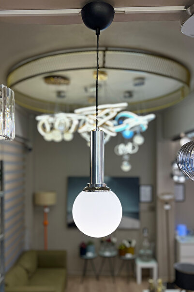 MINIMAL ETICARET VE BILGI TEKNOLOJILERI Globe Black & Silver ONE Plafonyer Be...