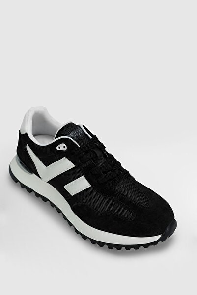 Lufian 111230264 Arthur Sneaker Men's Leather Shoes Black