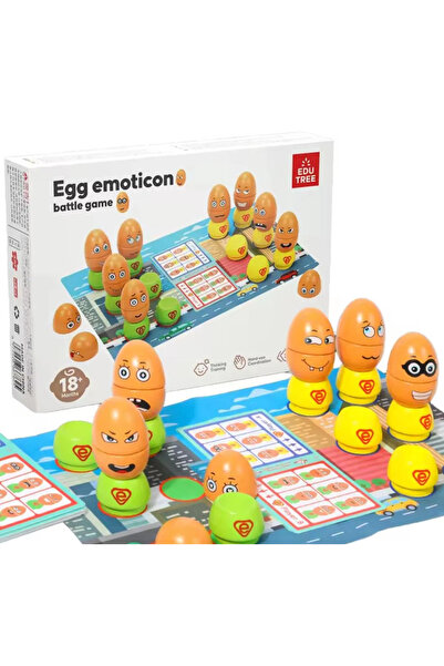 Picodino Wooden educational toy, facial expressions, funny eggs