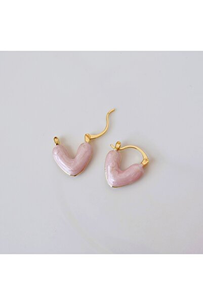 Heppii Pink Earrings with Heart