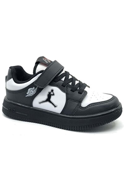 Kocamanlar Ayakkabı Cool Haykat-Short Tpu Orthopedic Children's Sports Shoes White-Black