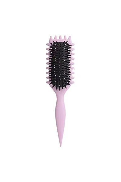 newaa butik SİHİRLİ BUKLE TARAĞI - BUKLE BELİRGİNLEŞTİRİCİ TARAK- KIVIRCIK SAÇ FIRÇASI- MÜKEMMEL BUKLELER PEMBE