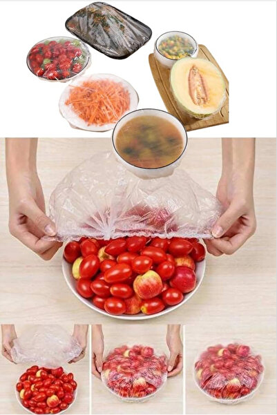 Hombak 100 قطعة من الأواني والصحون العملية للحفاظ على النضارة| غطاء طعام متعد...