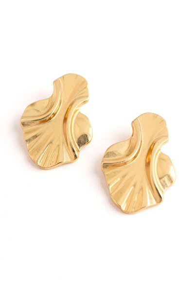 maia Gold Boho Şık Küpe