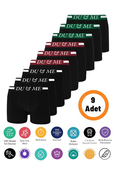 DU&ME Erkeklere Özel Rahat Pamuklu Boxer Günlük Iç Giyim Konforu Special For Me