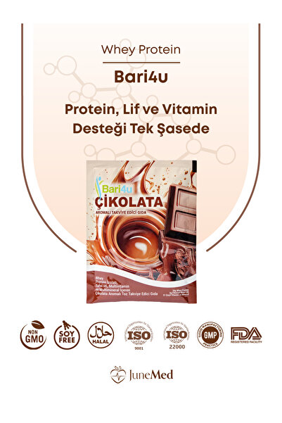 Bari4u Whey Protein Çikolata Aromalı Tek Şase