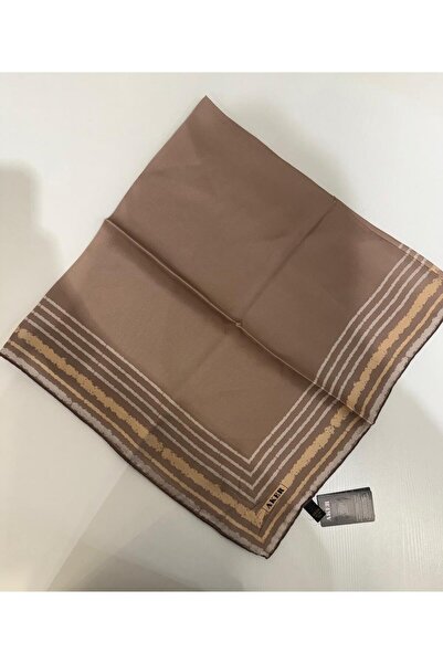 Aker KENARI ŞERİTLİ İPEK EŞARP