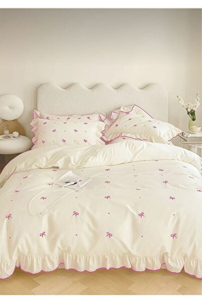 Uçkan home %100 pamuk soft elegance tek kişilik nevresim seti