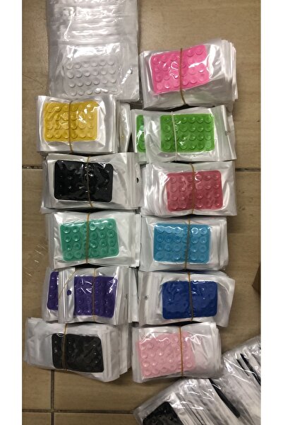 UZMANLAR Silikon Vantuzlu Telefon Tutacağı Vantuzlu 1 adet Yapışkanlı Cep Telefonu Tutucu