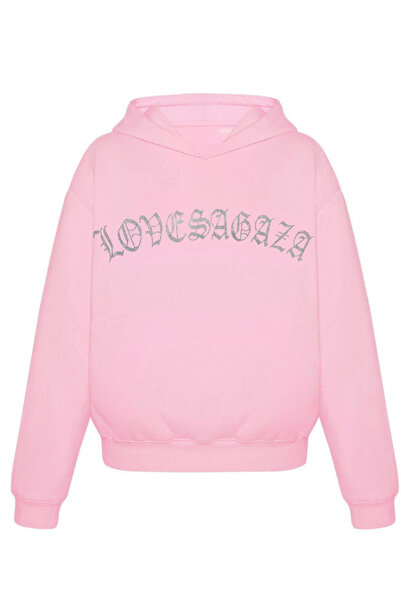 LOVES AGAZA Pembe Oversize Sweatshirt