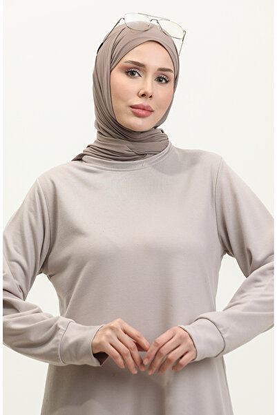 sefamerve Svetlosivá súprava dvojstrunovej tuniky a nohavíc - 0044-25