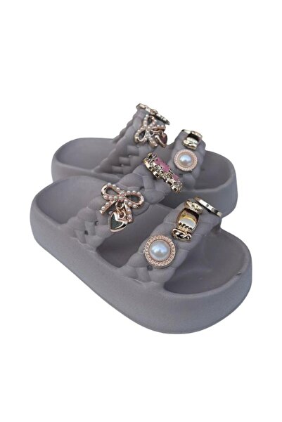 rs riva shoes Girl's Pool Beach Vacation Daily Summer Comfortable Non-Slip Sole Emoji Stone Slippers