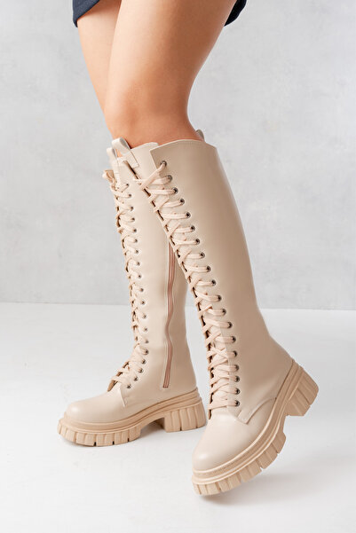 SEEM & BE Dámské norkové boty Sophia s dlouhým zipem a šněrováním