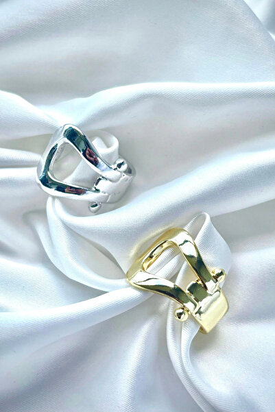 Leo'Stone Premium Series Belt Design Polished Adjustable Women's Ring