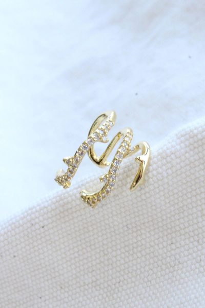 Leo'Stone Çoklu Görünüm Zirkon Taşlı Sarmaşık Model Earcuff Kıkırdak Küpe