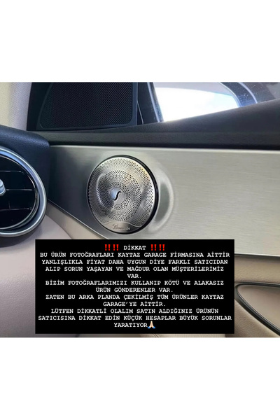 kaytaz MERCEDES BURMESTER HOPARLÖR KAPAK W205 W213 4 PARÇA 4 KAPI İÇİN MAT OR...