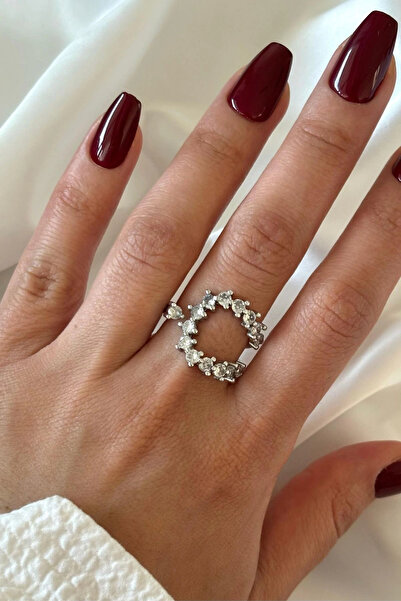 Leo'Stone Premium Series İvy Flower Adjustable Women's Ring