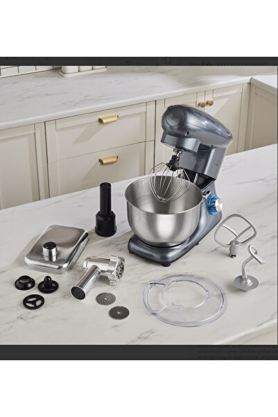Karaca Multichef Stand Mikser Antrasit Premium Kıyma Ve Hamur Yoğurma Makinesi 1900w 5,5 Lt