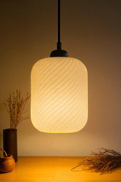 Oxyteez Spiral Dekoratif Avize Modern Tasarım Ev Ofis Mutfak Veranda İçin Çap 20 cm