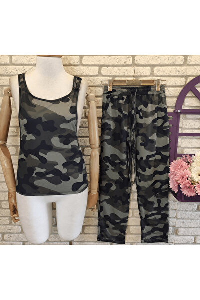 merysare Lycra Single Jersey Fabric Camouflage Pattern Double Suit