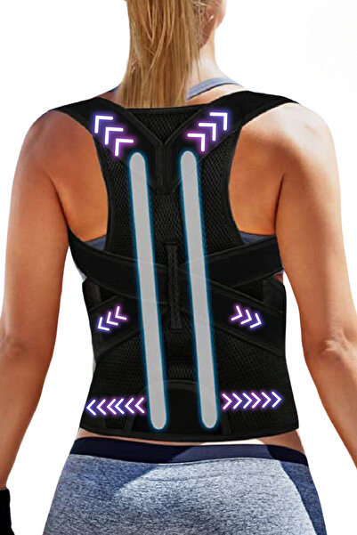 HASBY Корсет для випрямлення спини – для сутулості, кіфозу, сколіозу, болю в попереку та спині, унісекс, регульований