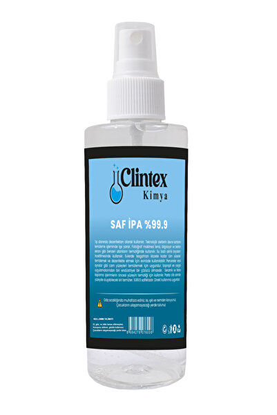 Clintex Kimya %99.9 Saf Ipa Izopropil 200 ml Yüzey Temizleyici Solvent