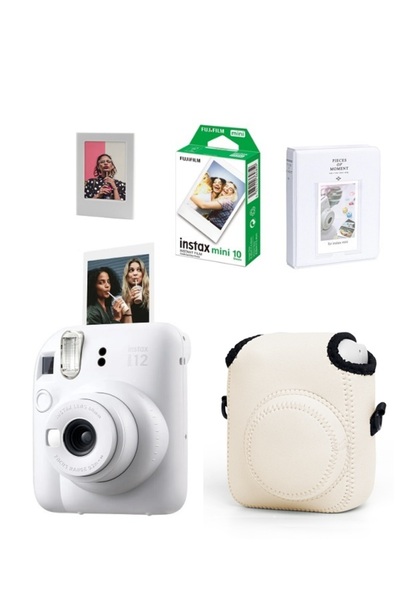 Fujifilm Instax Mini 12 Fotoğraf Makinesi-10lu Film- Elastic Kılıf-64lü Albüm ve Mıknatıslı Çerçeve Seti 2