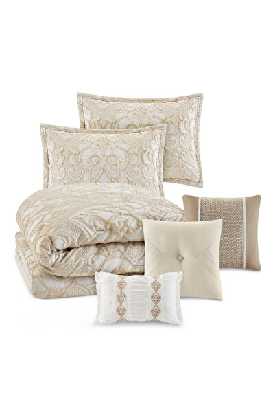 Bee Home Sonata Tan | 11-Piece Double Duvet Set