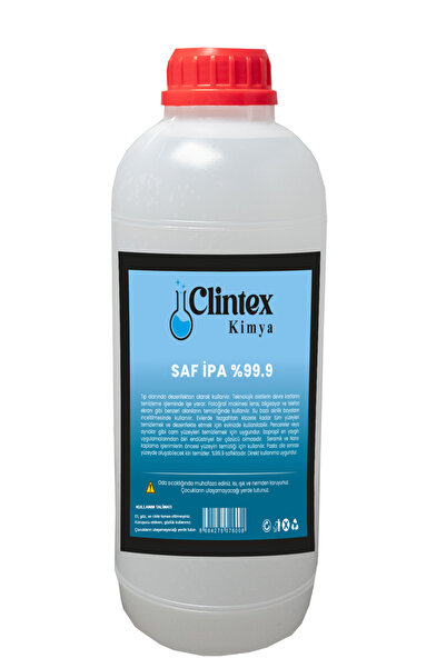 Clintex Kimya %99.9 Saf Ipa Izopropil 1 Lt Yüzey Temizleyici Solvent