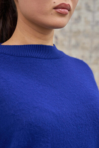 KÜÇÜĞÜM BUTİK Blue Casual Knit Sweater