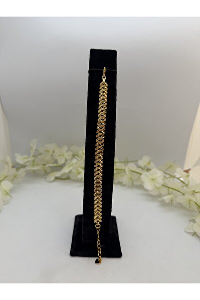 Constanza Exclusive Başak Model Bileklik 22 Ayar Altın Kaplama 752