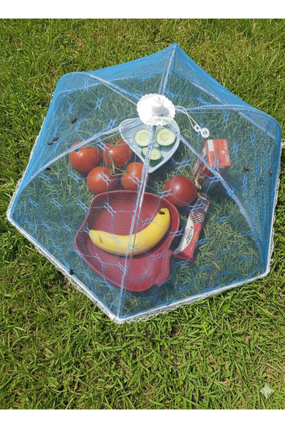 sfs elektrik piknik yiyecek örtüsü sinekleri engelleyen örtü şemsiye yiyecek ...