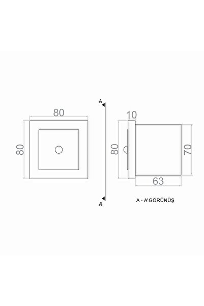 voxlamp lighting solutions Merdiven*sensörlü* Yeni* Duvar Led Aplik 8cm