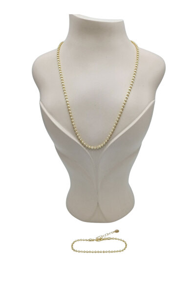 Bijuty Women's Dorika Necklace - Bracelet 2-Piece Jewelry Set - (with Surprise Gift)